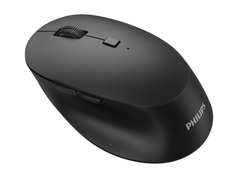 Philips 5000 Series SPK7507B - Mysz - ergonomiczna - praworęczna - optyczna - 6 przyciski - bezprzewodowa - 2.4 GHz - odbiornik 