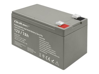 Qoltec - Bateria do UPSa - bateria AGM, maks. 105 A, ochrona - 1 x bateria - kwasowo-ołowiowy - 7 Ah