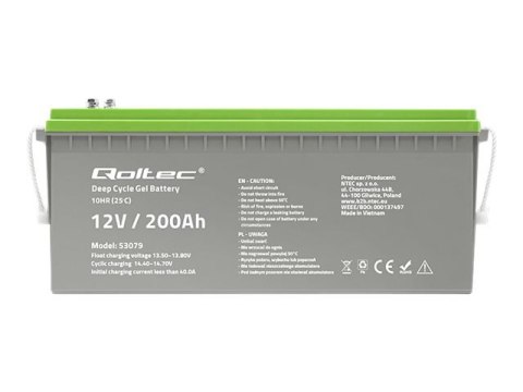 Qoltec - Bateria - żel - 200 mAh
