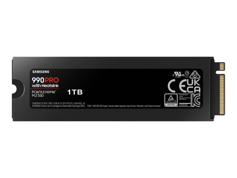 Samsung 990 PRO MZ-V9P1T0CW - SSD - zaszyfrowany - 1 TB - wewnętrzny - M.2 2280 - PCIe 4.0 x4 (NVMe) - 256 bitów AES - TCG Opal 