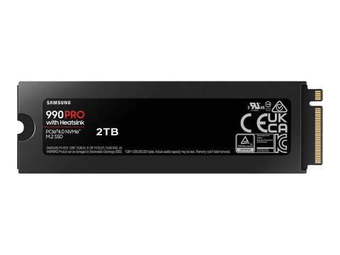 Samsung 990 PRO MZ-V9P2T0CW - SSD - zaszyfrowany - 2 TB - wewnętrzny - M.2 2280 - PCIe 4.0 x4 (NVMe) - 256 bitów AES - TCG Opal 