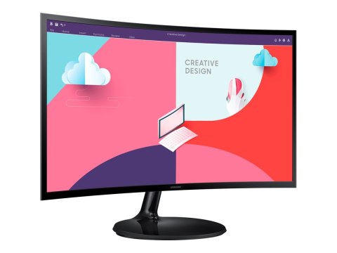 Samsung S24C360EAU - S36C Series - monitor LED - zaokrąglony - 24" - 1920 x 1080 Full HD (1080p) @ 75 Hz - VA - 250 cd/m² - 3000