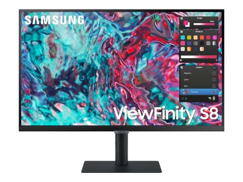 Samsung ViewFinity S8 S27B800TGU - S80TB Series - monitor LED - 27" - 3840 x 2160 4K UHD (2160p) @ 60 Hz - IPS - 350 cd/m² - 100