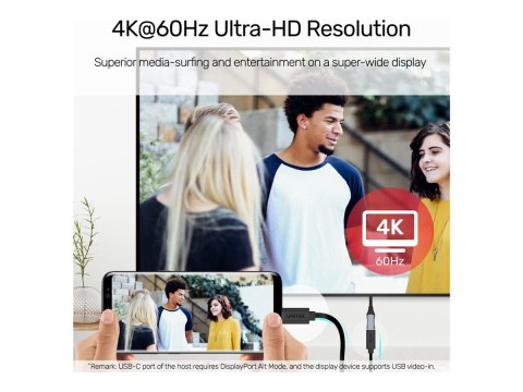 Unitek C14086BK - Przedłużacz kabla USB - USB-C (F) do USB-C (M) - USB 3.2 Gen 2 - 20 V - 5 A - 1.5 m - Zasilanie USB (100 W), o