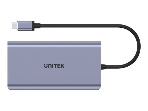 Unitek uHUB O8+ - Stacja dokująca - USB-C - HDMI, VGA - 1GbE