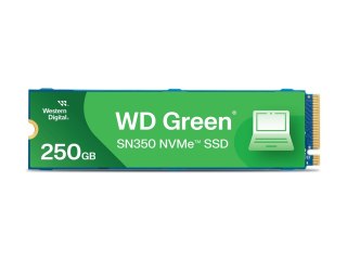 WD Green SN350 NVMe SSD WDS250G2G0C-00CDH0 - SSD - 250 GB - wewnętrzny - M.2 2280 - PCIe 3.0 x4 (NVMe)