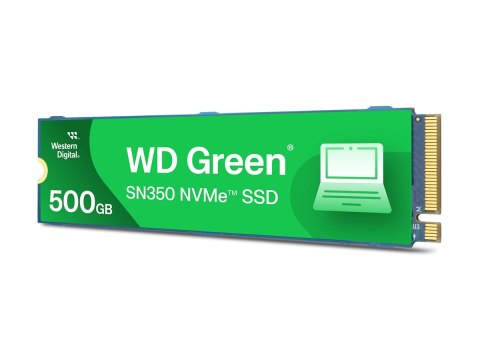WD Green SN350 NVMe SSD WDS500G2G0C-00CDH0 - SSD - 500 GB - wewnętrzny - M.2 2280 - PCIe 3.0 x4 (NVMe)