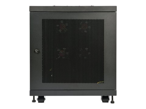 Eaton Tripp Lite Series 12U Industrial Rack Floor Enclosure Server Cabinet Doors & Sides - Stojak szafa - czarny - 12U - 19"