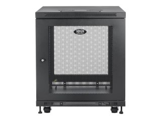 Eaton Tripp Lite Series 12U Rack Enclosure Server Cabinet Doors & Sides 300lb Capacity - Stojak szafa - czarny - 12U - 19"