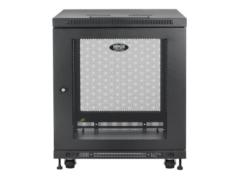 Eaton Tripp Lite Series 12U Rack Enclosure Server Cabinet Doors & Sides 300lb Capacity - Stojak szafa - czarny - 12U - 19"