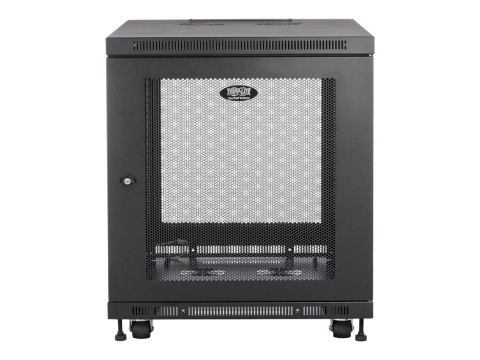 Eaton Tripp Lite Series 12U Rack Enclosure Server Cabinet Doors & Sides 300lb Capacity - Stojak szafa - czarny - 12U - 19"