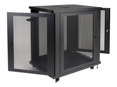Eaton Tripp Lite Series 18U Rack Enclosure Server Cabinet 33" Deep w/ Doors & Sides - Stojak szafa - czarny - 18U - 19"