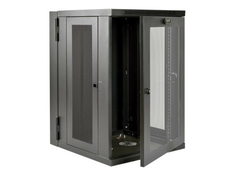 Eaton Tripp Lite Series 18U Wall Mount Rack Enclosure Server Cabinet Deep Acrylic Window - Stojak szafa - do montażu na ścianie 