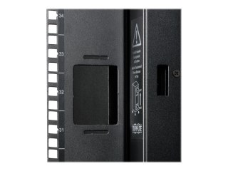 Eaton Tripp Lite Series 42U Rack Enclosure Server Cabinet Door & Sides w/Acrylic Window - Stojak szafa - czarny - 42U - z drzwi 