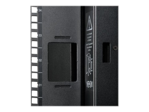 Eaton Tripp Lite Series 42U Rack Enclosure Server Cabinet Door & Sides w/Acrylic Window - Stojak szafa - czarny - 42U - z drzwi 