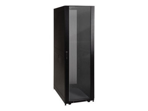 Eaton Tripp Lite Series 42U Rack Enclosure Server Cabinet Door & Sides w/Acrylic Window - Stojak szafa - czarny - 42U - z drzwi 
