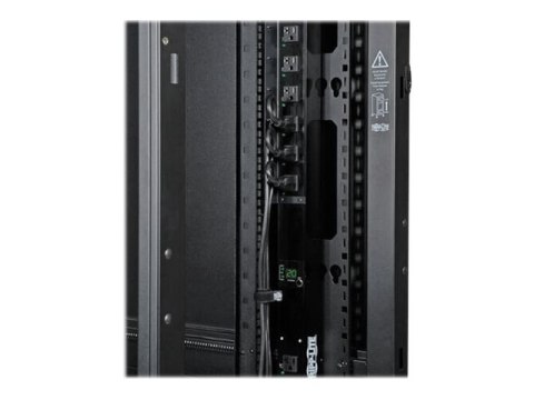 Eaton Tripp Lite Series 42U Rack Enclosure Server Cabinet Door & Sides w/Acrylic Window - Stojak szafa - czarny - 42U - z drzwi 