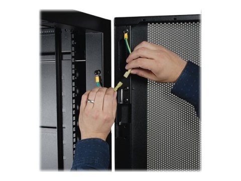 Eaton Tripp Lite Series 42U Rack Enclosure Server Cabinet Industrial - Stojak szafa - czarny - 42U - 19"