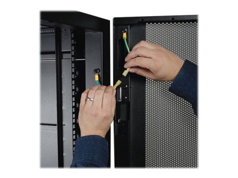 Eaton Tripp Lite Series 45U Rack Enclosure Server Cabinet Doors & Sides 3000lb Capacity - Stojak szafa - czarny - 45U