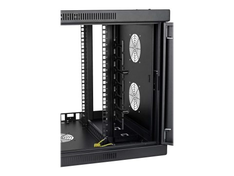 Eaton Tripp Lite Series 9U Wallmount Rack Enclosure Server Cabinet Wide Cable Management - Obudowa szafy rack - do montażu na śc