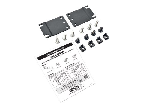 Eaton Tripp Lite Series Rack Enclosure Server Cabinet Mounting Adapter Kit 23 Inch Racks - Uszy montażowe obudowy - czarny - 19"