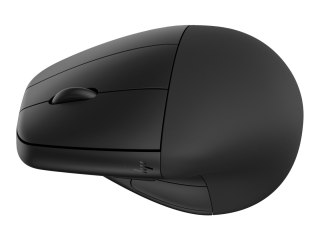 HP 925 - Mysz pionowa - ergonomiczna - 6 przyciski - bezprzewodowa - Bluetooth 5.3, 2.4 GHz - odbiornik bezprzewodowy USB - czar