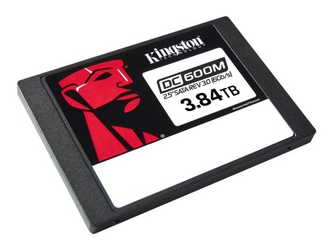 Kingston DC600M - SSD - Mixed Use - 3.84 TB - wewnętrzny - 2,5" - SATA 6Gb/s