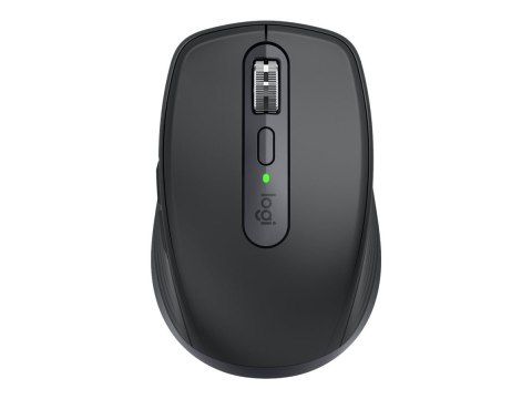Logitech MX Anywhere 3S - Mysz - optyczna - 6 przyciski - bezprzewodowa - Bluetooth - grafitowy