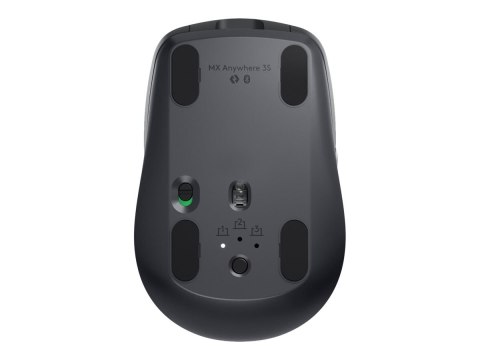 Logitech MX Anywhere 3S - Mysz - optyczna - 6 przyciski - bezprzewodowa - Bluetooth - grafitowy