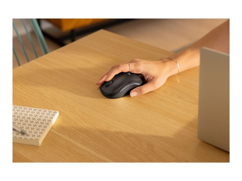 Logitech M240 Silent - Mysz - prawo i leworęczna - optyczna - 3 przyciski - bezprzewodowa - Bluetooth - grafitowy