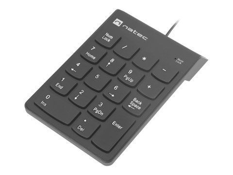 Natec Goby 2 - Klawiatura keypad - USB - czarny