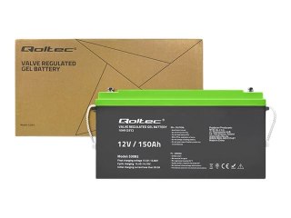 Qoltec - Bateria do UPSa - 12 V, 41,8 kg - żel - 150 Ah
