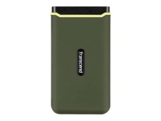 Transcend ESD380C - SSD - 500 GB - zewnętrzny (przenośne) - USB 3.2 Gen 2x2 (USB-C złącze) - zieleń wojskowa