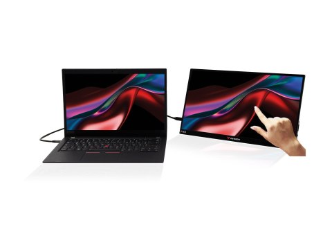 Verbatim PM-14 - Monitor LED - 14" - przenośny - 1920 x 1080 Full HD (1080p) - IPS - 1000:1 - HDMI, 2xUSB-C - głośnik(i)