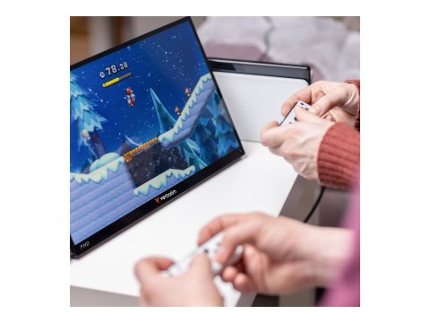 Verbatim PMT-15 - Monitor LED - 15.6" - przenośny - ekran dotykowy - 1920 x 1080 Full HD (1080p) - IPS - 1000:1 - HDMI, 2xUSB-C 