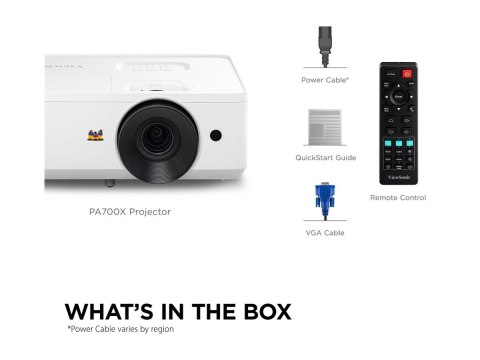 ViewSonic PA700X - Projektor DLP - UHP - 4500 lumeny ANSI - XGA (1024 x 768) - obiektyw z zoomem