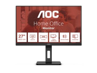 AOC Essential-line Q27E3UMF - Monitor LED - 27" - 2560 x 1440 QHD @ 75 Hz - VA - 300 cd/m² - 4000:1 - 4 ms - HDMI, DisplayPort -