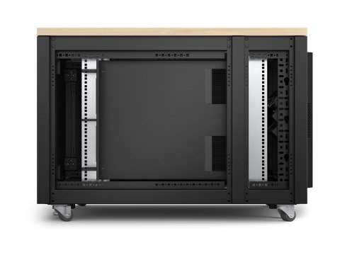APC NetShelter - Stojak (pion) - dźwiękoszczelny - AC 100-230 V - klon - 12U - 19" - dla P/N: SMTL1500RMI3UC, SRT2200RMXLAUS, SR