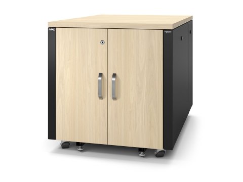 APC NetShelter - Stojak (pion) - dźwiękoszczelny - AC 100-230 V - klon - 12U - 19" - dla P/N: SMTL1500RMI3UC, SRT2200RMXLAUS, SR