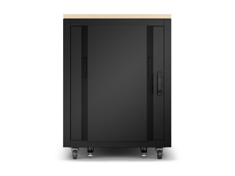 APC NetShelter - Stojak (poziom) - dźwiękoszczelny - AC 230 V - klon - 17U - 19"