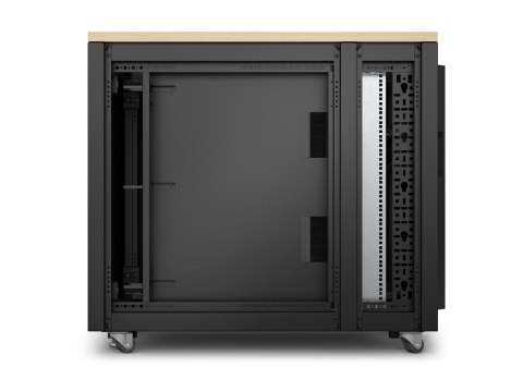 APC NetShelter - Stojak (poziom) - dźwiękoszczelny - AC 230 V - klon - 17U - 19"