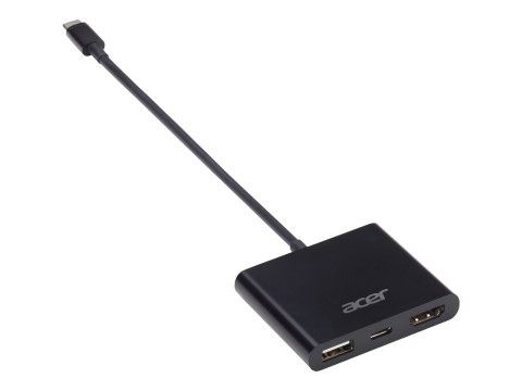 Acer - Zewnętrzny adapter wideo - USB-C - HDMI - czarny - do sprzedaży hurtowej - dla Chromebook 11; 14; 14 for Work; 15; Chrome
