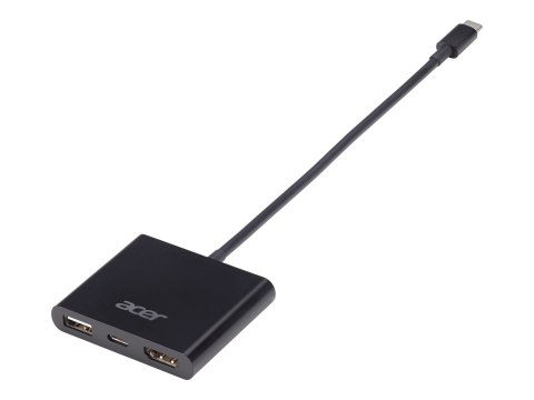Acer - Zewnętrzny adapter wideo - USB-C - HDMI - czarny - do sprzedaży hurtowej - dla Chromebook 11; 14; 14 for Work; 15; Chrome