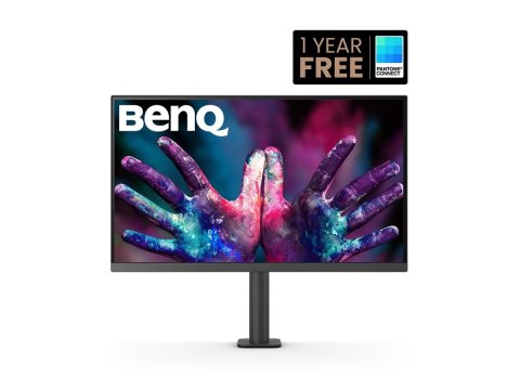 BenQ PD2705UA - Monitor LED z przełącznik KVM - 27" - 3840 x 2160 4K @ 60 Hz - IPS - 250 cd/m² - 1200:1 - HDR10 - 5 ms - HDMI, D