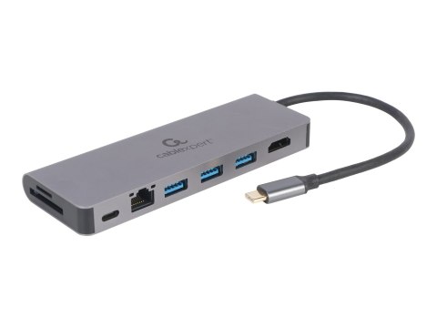Cablexpert A-CM-COMBO5-05 - Stacja dokująca - USB-C 3.1 - HDMI - 1GbE