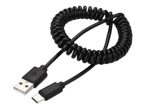 Cablexpert - Kabel USB - USB (M) do USB-C (M) - USB 2.0 - 1.8 m - skręcony, odlewany, styki pozłacane - czarny