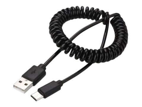 Cablexpert - Kabel USB - USB (M) do USB-C (M) - USB 2.0 - 60 cm - skręcony, odlewany, styki pozłacane - czarny
