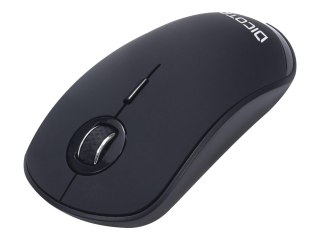 DICOTA Silent - V2 - mysz - prawo i leworęczna - optyczna - 3 przyciski - bezprzewodowa - 2.4 GHz - odbiornik bezprzewodowy USB 