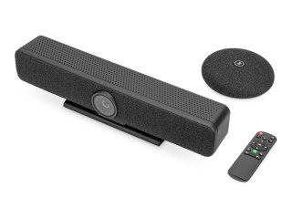 DIGITUS 4K All-in-One Video Bar Pro - System do wideokonferencji (mikrofon, pasek wideo) - czarny/szary - power adapter included