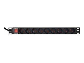 EnerGenie EG-PDU-9F2F - Jednostka dystrybucji zasilania (montowany w stojaku) - 16A - AC 250 V - 3500 wat - wejście: Typ E - złą